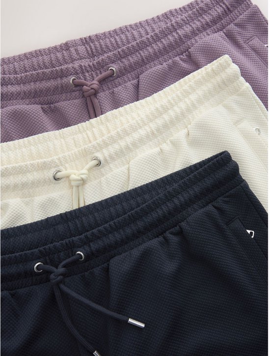 Next - Heren - Combiset van poloshirt en short - Wit
