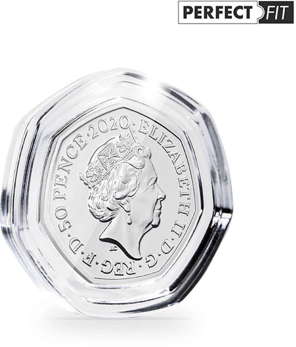 ULTRA - Muntcapsule - Muntcapsules, perfect passend voor 50 pence (27,30 mm), verpakking van 100 stuks