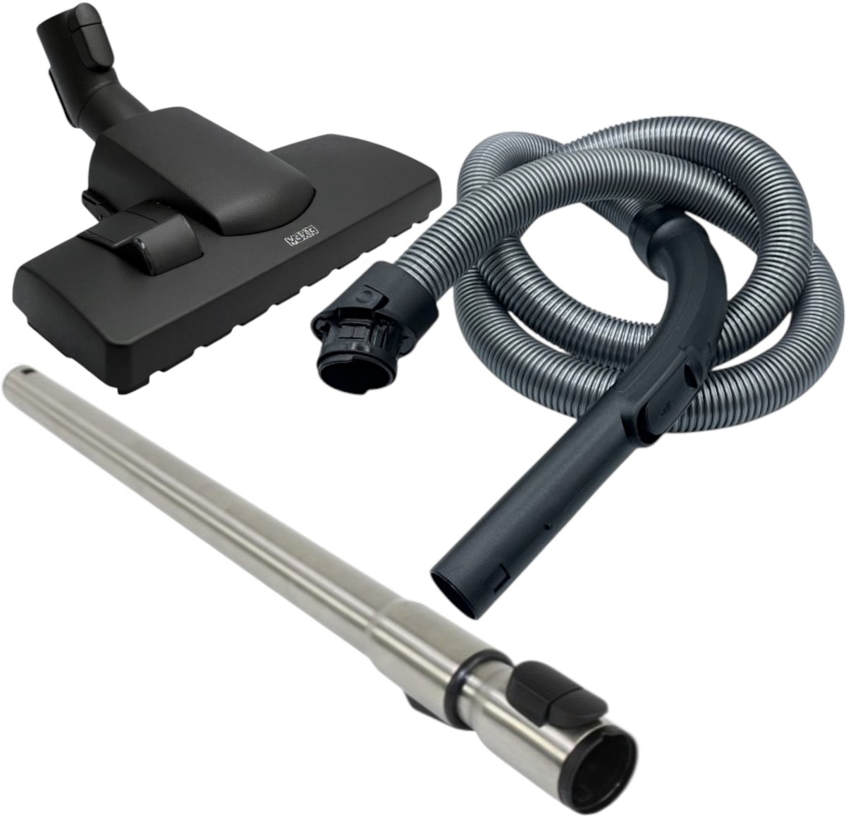 Fixem stofzuiger accessoire set geschikt voor Miele C3 S8 Guard M1 L1 S8000 - slang handgreep telescoopbuis combimond