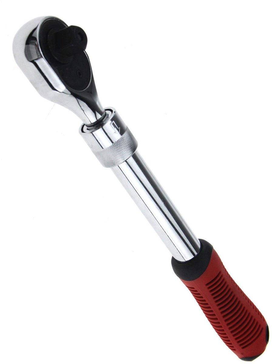 Dailygoody - 1/2" Drive Telescopische As Ratchet Handvat - 72T Mechanische Dopsleutel - Staal - Uitbreidbaar van 30,5 cm tot 44,5 cm - Geschikt voor P