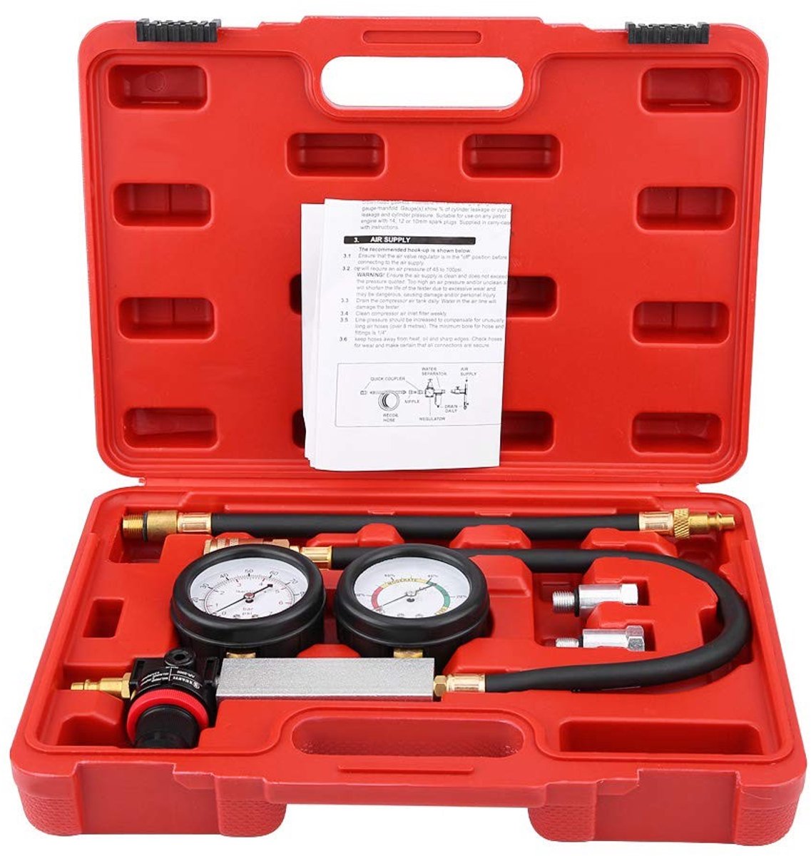 Dailygoody - Brandstofdruk Testers - Cilinderlek Tester - Motor Diagnose Tool - 4 Stuks - Lekkage Detector - Geschikt voor Auto's en Vrachtwagens