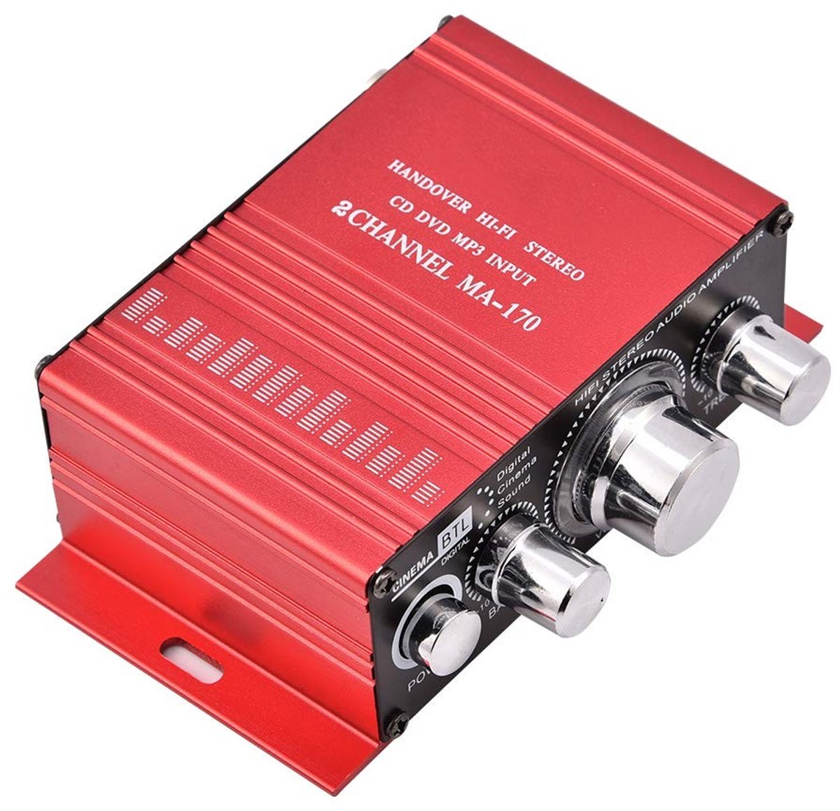 By shayne - Car HiFi Audio Stereo Amplifier - 2 Kanaals Digitale Audio Versterker - Aluminium - 20W Vermogen - Ideaal voor Auto - Compact Model