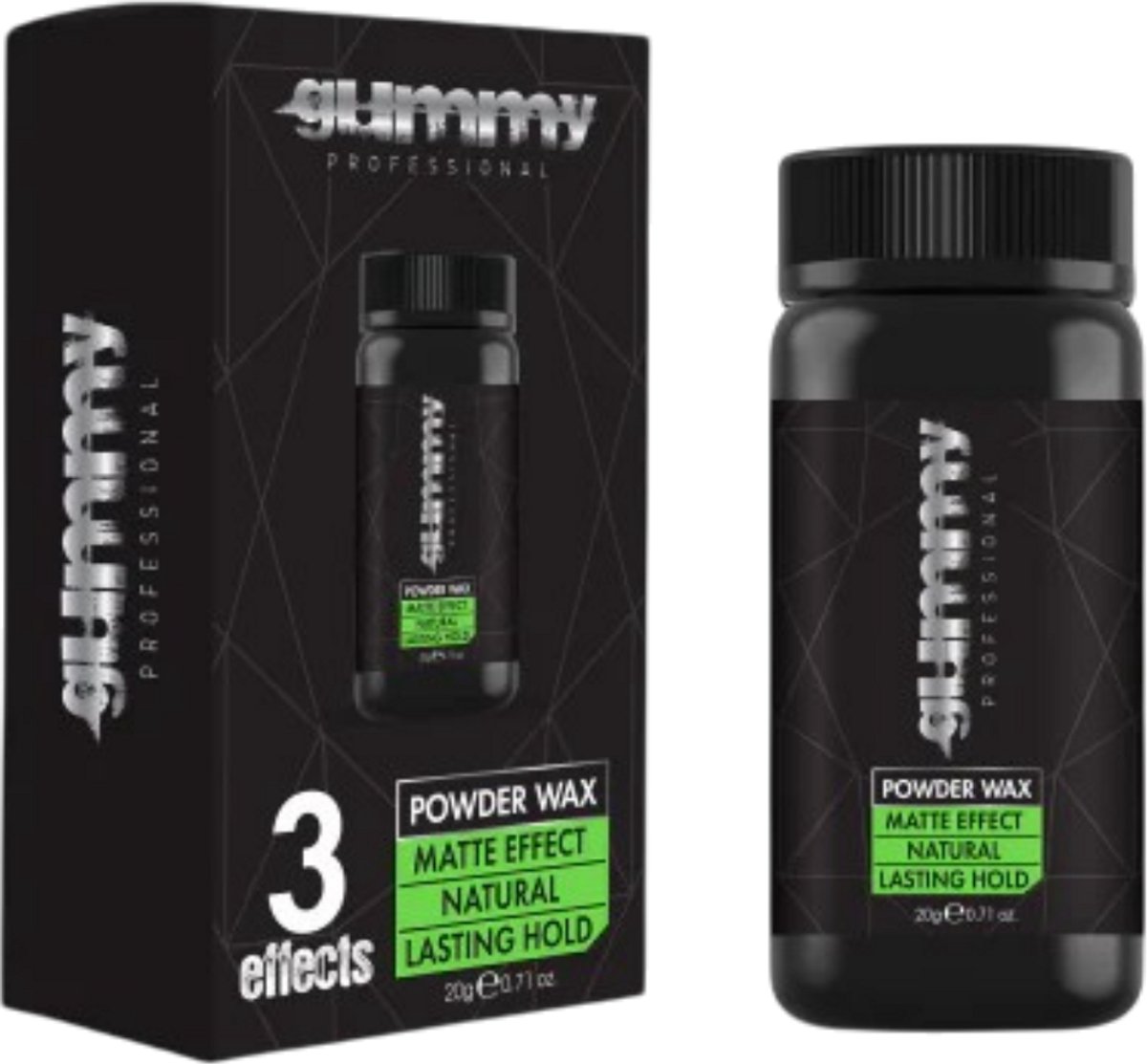 Gummy Powder Hair Wax Matte Effect 20 g – 3-in-1 Stylingpoeder – Volume, Textuur en Natural Hold