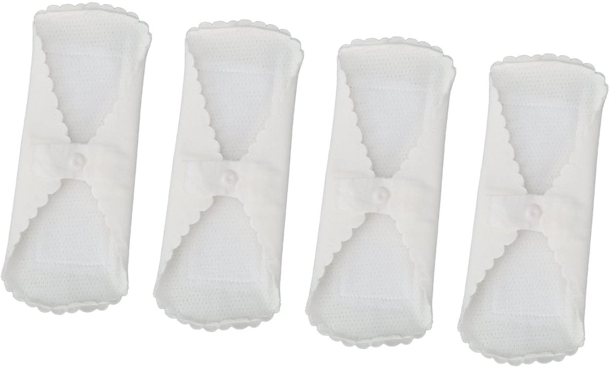 Dailygoody - herbruikbare menstruatiepads - wasbaar - lekvrij en comfortabel - 4 stuks - milieuvriendelijke bescherming - menstruatie - katoenen pads