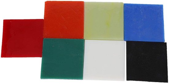 Dailygoody - Kleurrijke glasplaat - Glas-in-lood projecten - 7 Stuks - Mozaïekglas - Ideaal voor decoratie - Creatieve hobby's — afbeelding 4