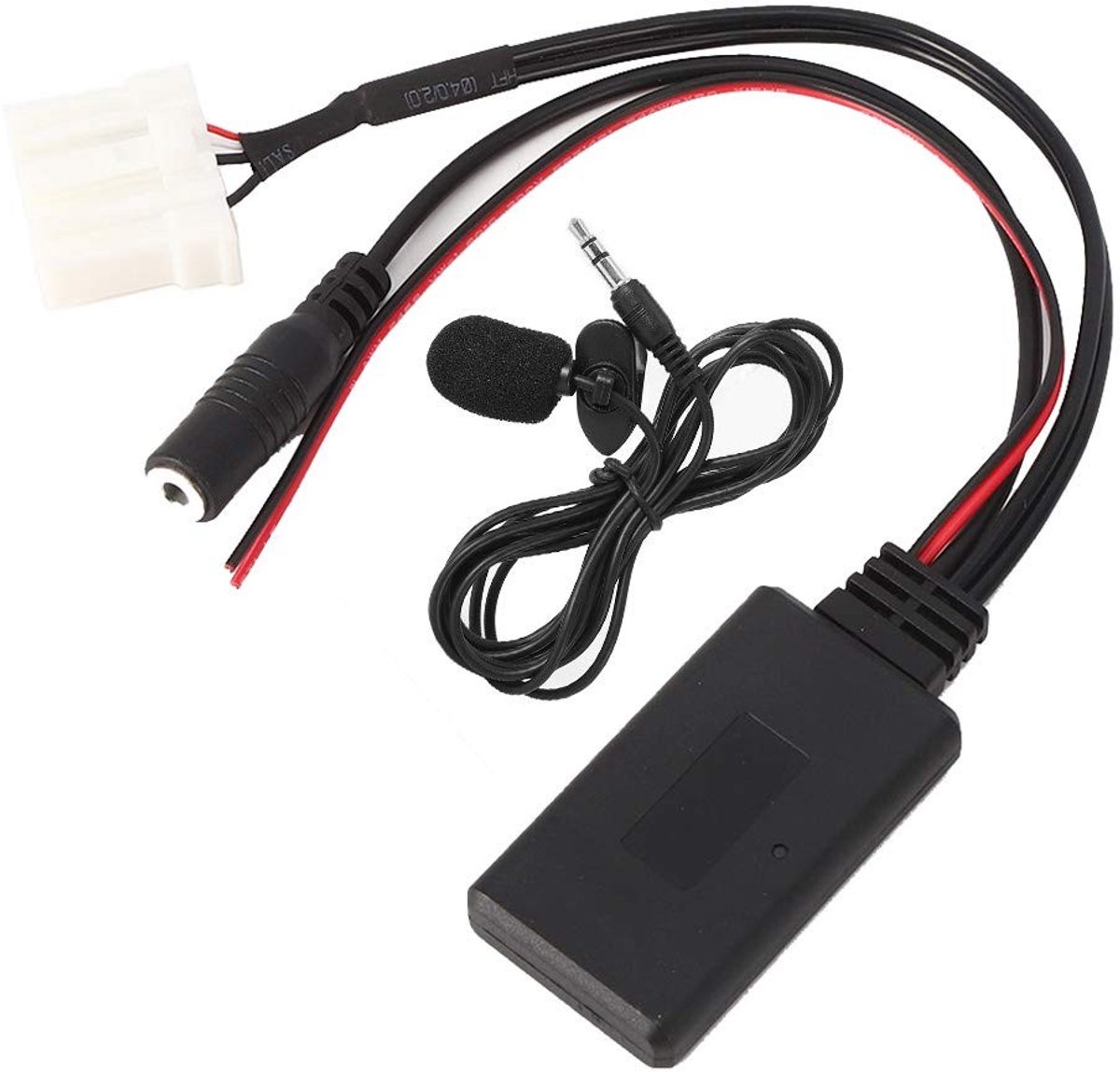 Bluetooth 5.0 Audio Adapter met Microfoon voor Auto AUX-In Kabel