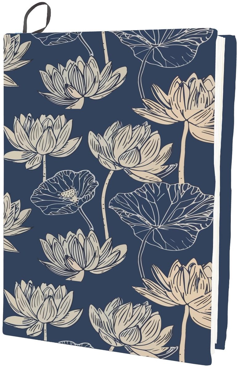 Dailygoody - Boekomslag - Uittrekbare boekbeschermer - Wasbaar en herbruikbaar - Bloemen en vintage - Geschikt voor harde kaft boeken - 22,9 x 28 cm