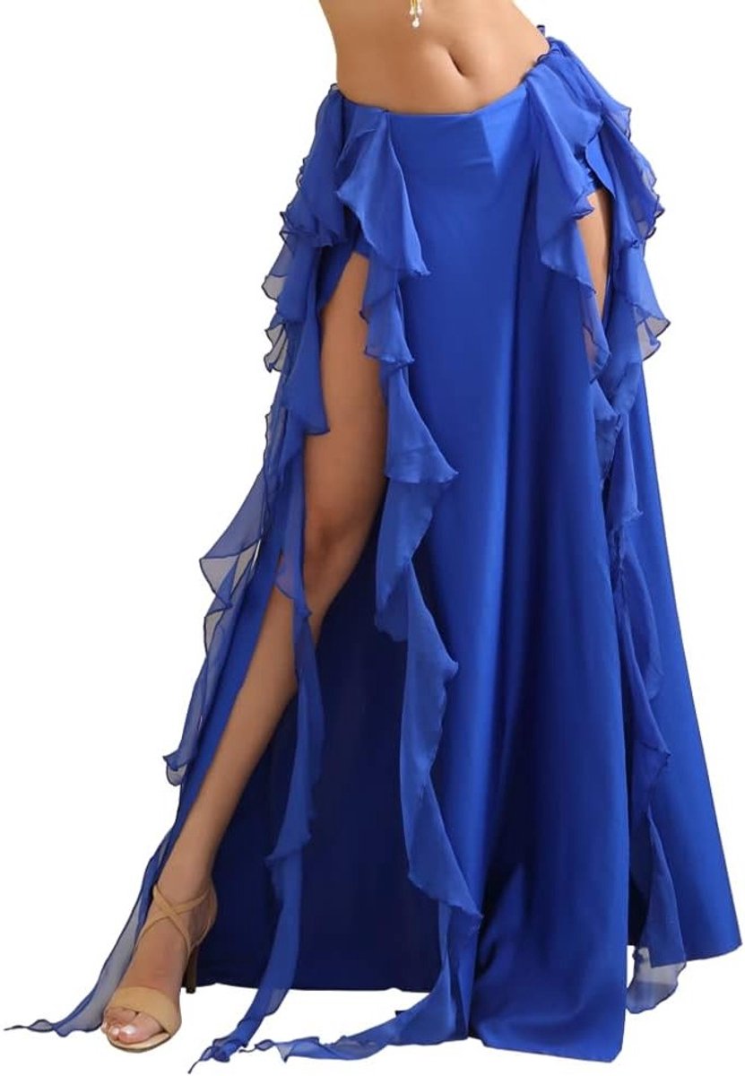 Dames Lange Buikdansrok - Elegante Oriental Dance Rok, Buikdans Kostuum en Dansoutfit voor Vrouwen