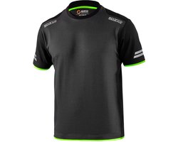Sparco Tech Tucson T-Shirt - Zwart/Grijs/Marineblauw — Groen — XXXL