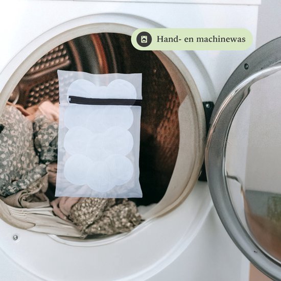 Wasbare - Zoogcompressen - Lekvrije - Biologische - Bamboe - Voorgevormde - Herbruikbare - Super absorberende - One size - 8st. - Waszak - Travelbag — afbeelding 4