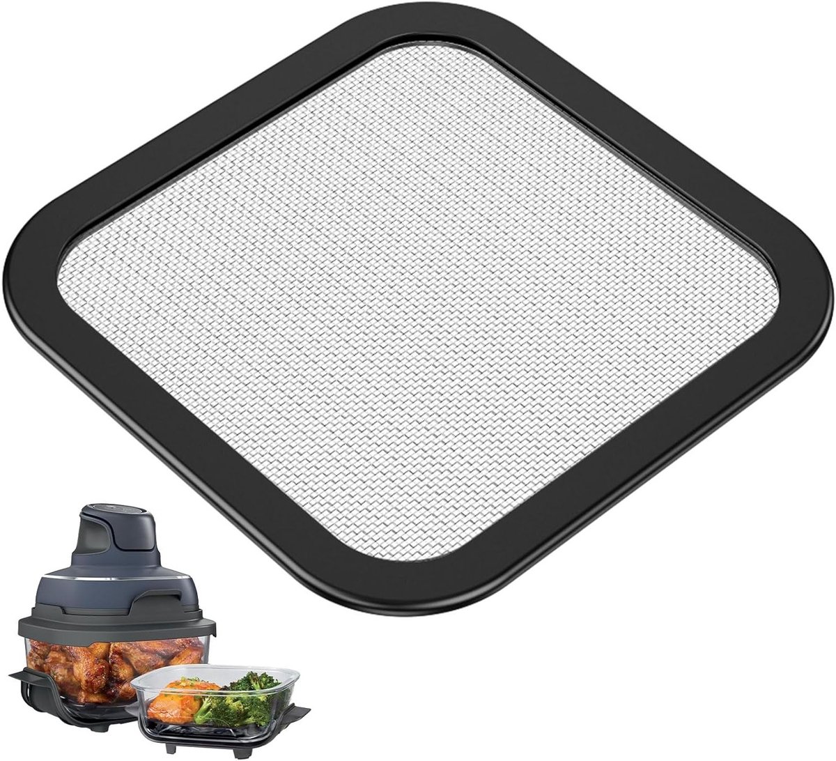 Siliconen Splash Guard voor Airfryer - Herbruikbaar, Vaatwasserbestendig en Sterke Magneten, Bescherming tegen Spatten