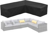Beschermhoes voor Hoekbank - 270 x 270 x 90 cm - L-vormig - Tuinmeubelhoezen - Tuinmeubelen - Premium Tuinbank Beschermhoes - Polyesterweefsel Van Het Type Oxford - Waterdicht - Vochtbestendig - Stofdicht - UV-bestendig - Zwart