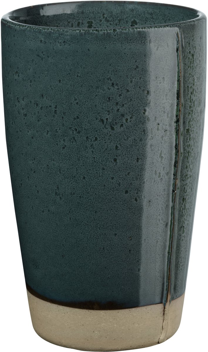 ASA Selection Verana vaas, tafelvaas, decoratieve vaas, bloemenvaas, steengoed, Matcha Latte, H 18 cm, 70002323