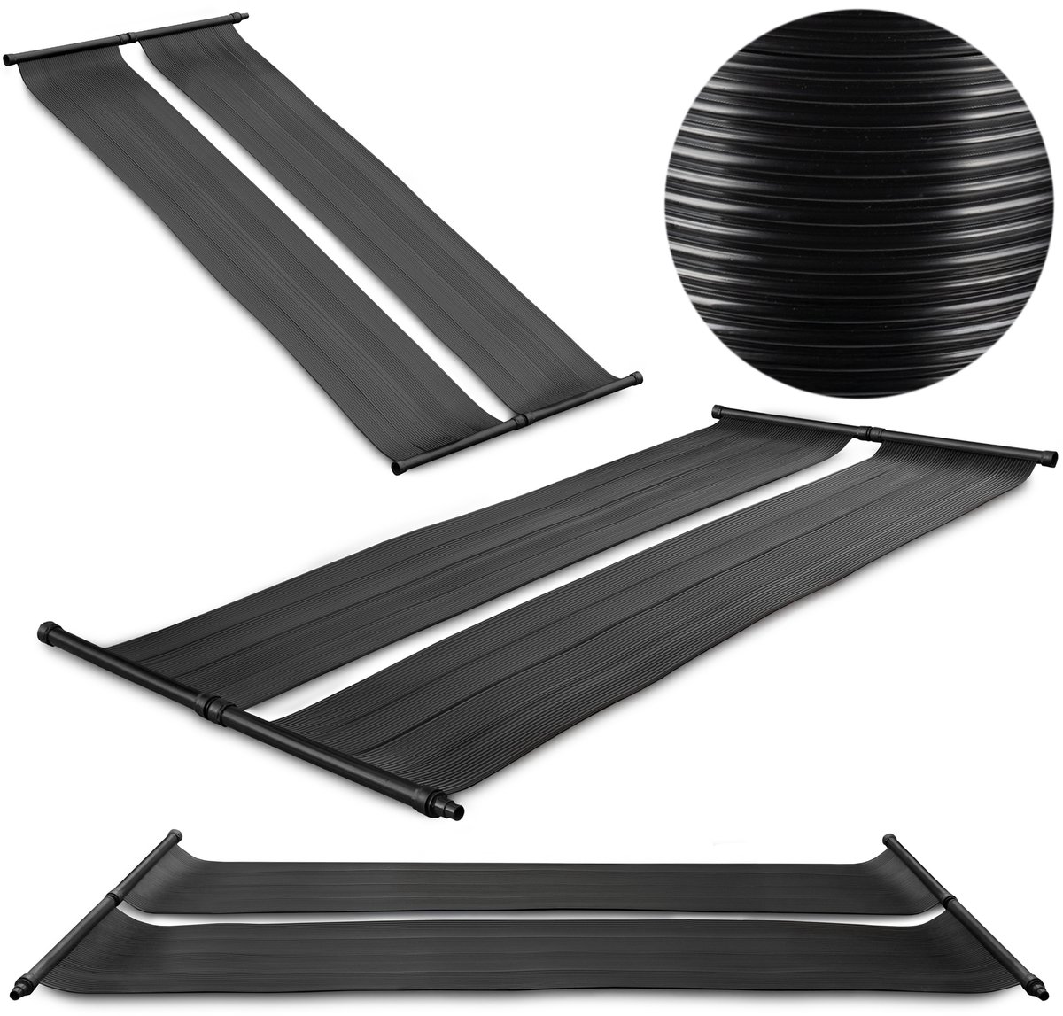 COIL Solar Zwembadverwarming 3,05x0,6 m – Zonnecollector voor Zwembadwater - Temperatuurstijging: 4-6°C - weerbestendig - 2 stuk