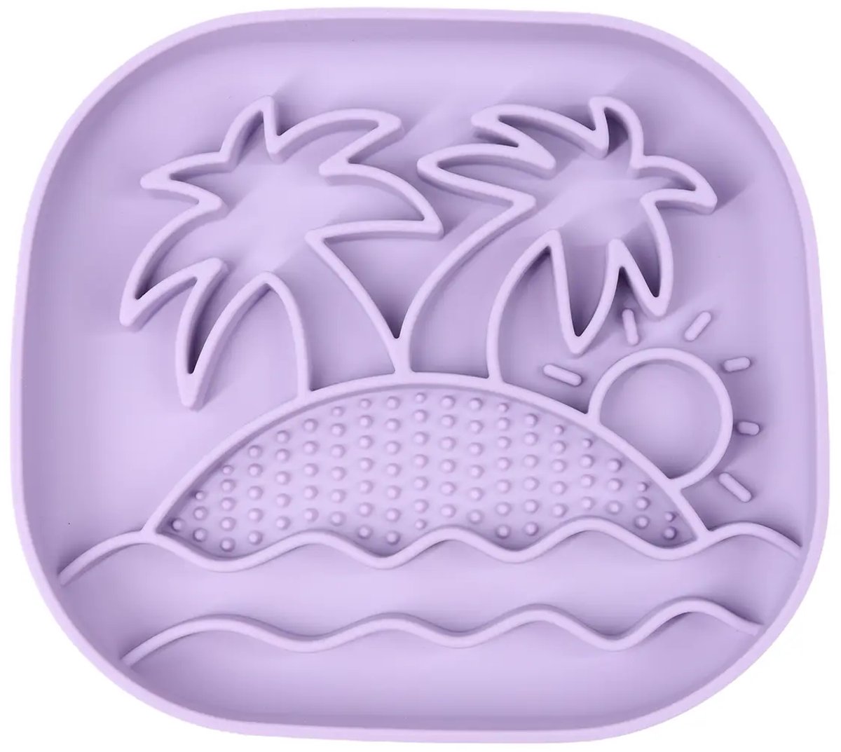 Slowfeeder hond - Bloom Palm - Anti-schrokbak - Lila