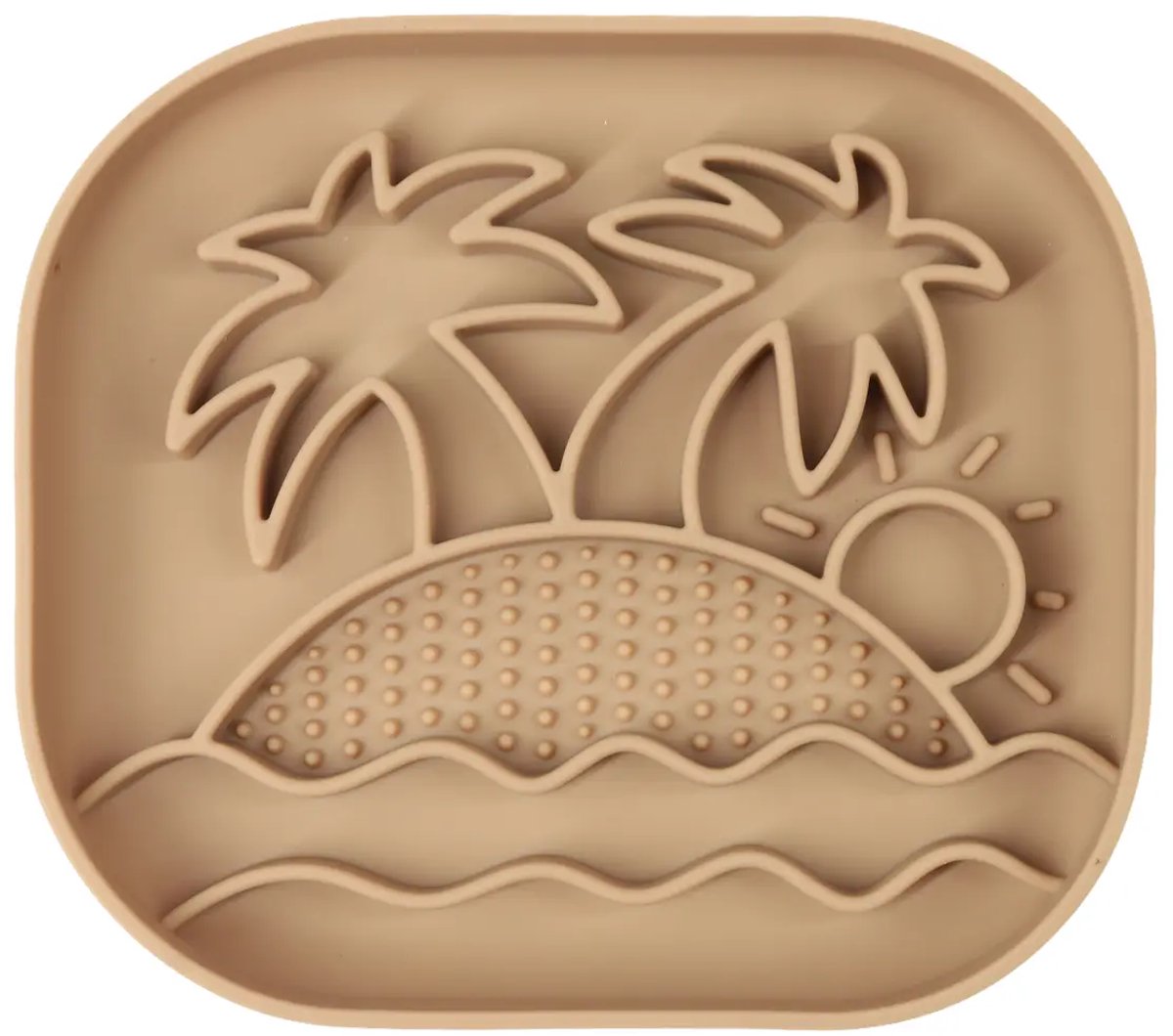 Slowfeeder hond - Bloom Palm - Anti-schrokbak - Taupe