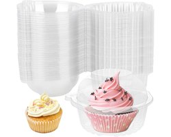 Dailygoody – Doorzichtige Plastic Muffindozen – Set van 150 – Antilekkage – 11.2 x 8.5 cm – Voor Cupcakes en Taart – Ideaal voor Feesten Dailygoody – Doorzichtige Plastic Muffindozen – Set van 150 – Antilekkage – 11.2 x 8.5 cm – Voor Cupcakes en Taart – Ideaal voor Feesten