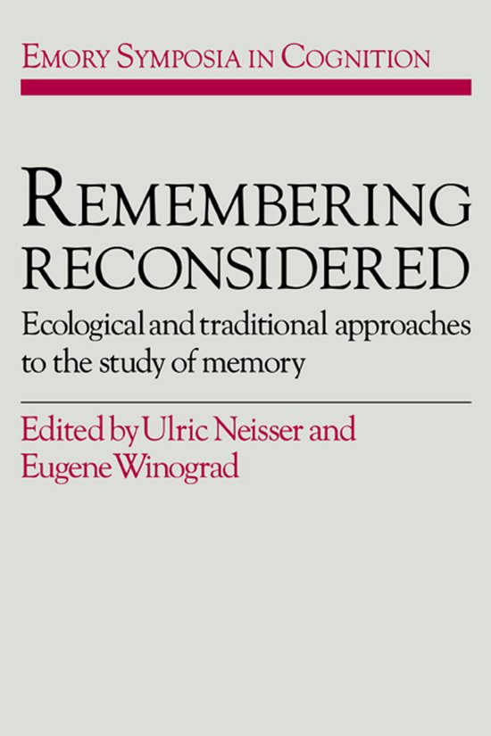 Remembering Reconsidered - cover