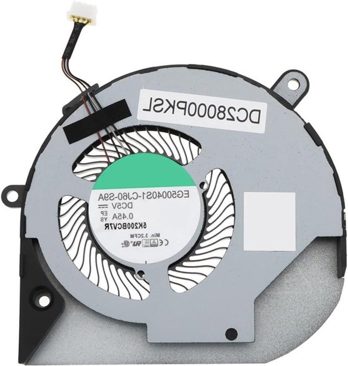 - CPU koelventilator - Dell Latitude 5510 - Precision 3550 - 3540 - T7HN - 06T7HN - Ventilator voor laptop - Geschikt voor meerdere modellen - Zwart.