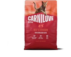 Carnilove active adult sterilised all breeds beef / venison