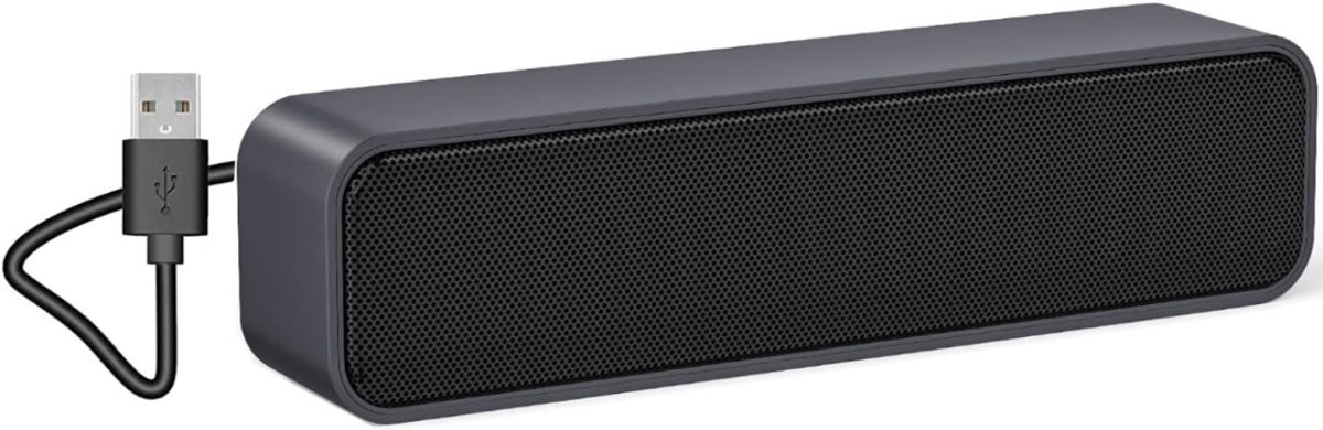 MRKK® Soundbar PC - Speaker Computer - Plug & Play - Grijs