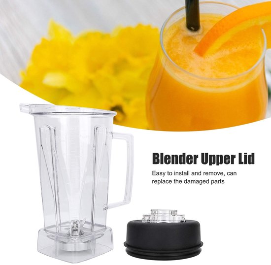 SPHProducts - Deksel en Plug - Blenderdeksel - Vaatwasserbestendig - Rood - Accessoires voor Sapcentrifuge - Geschikt voor 64 Oz - Kleur: Rood van Sphproducts — afbeelding 2
