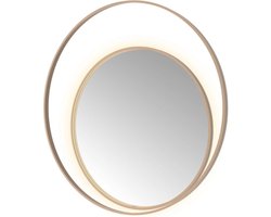 Hotbath &More Mirrors Round2 LED Badkamerspiegel - Rond - 120 cm - Geborsteld Koper Pvd