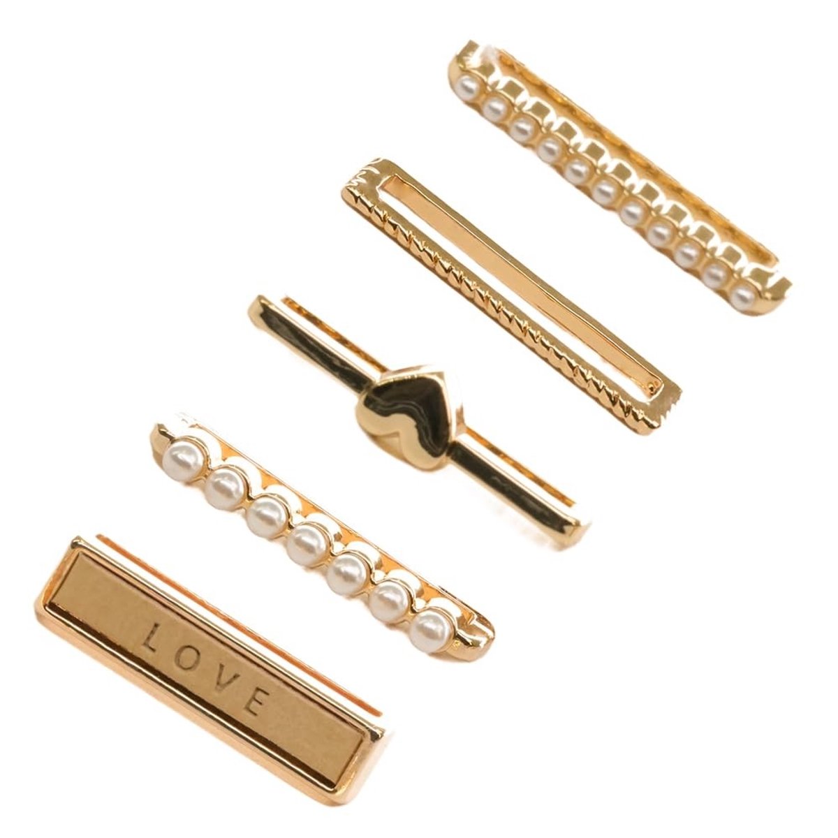 Dailygoody - Metalen Horlogeband - Decoratieve Ringen - Sieraden voor Vrouwen - Breedte 20 mm - 21 mm - Charms voor Armbanden - Perfect Cadeau voor Vr...