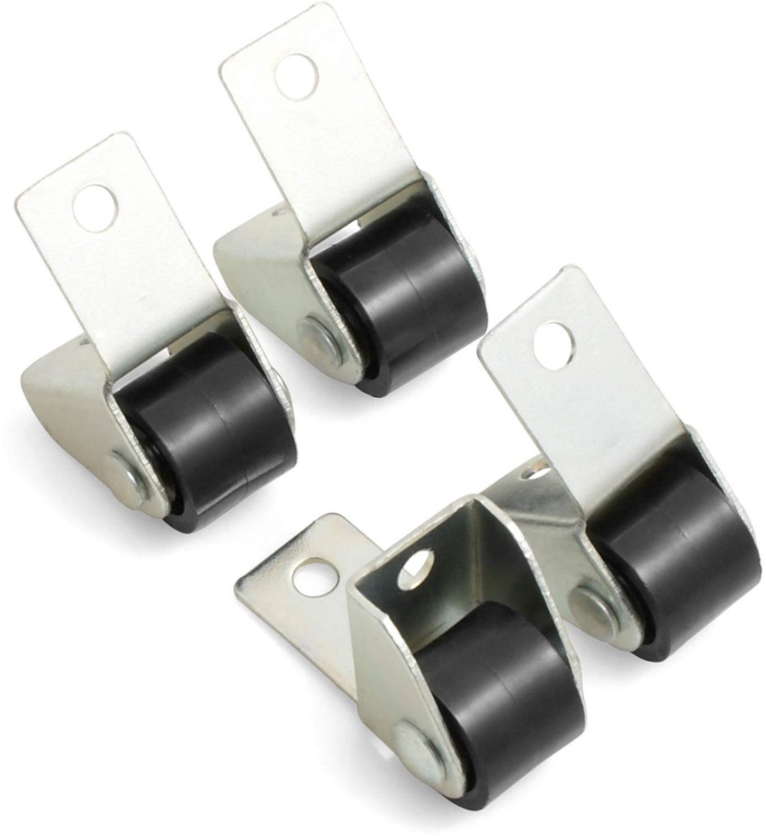 Dailygoody - Vaste Meubelwielen - Stevige wielen voor meubels - Grijs - Vaste wielen met hoge belasting - Geschikt voor diverse meubels - Compact en d