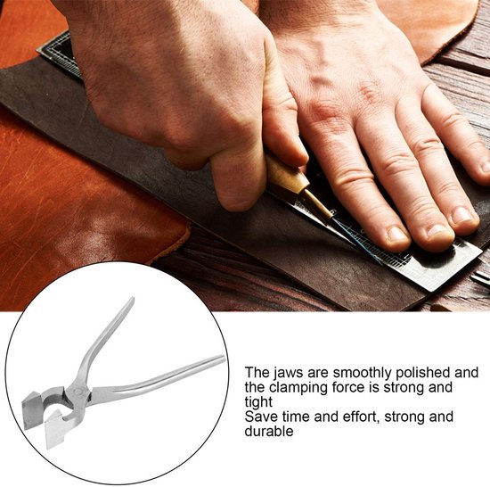 Dailygoody - Flat Nose Duck Bill Pliers - Voor DIY Leren Crafting - Handgemaakt Tassen - Creatief Gereedschap - Perfect voor Ambachtslieden - Ide — afbeelding 5