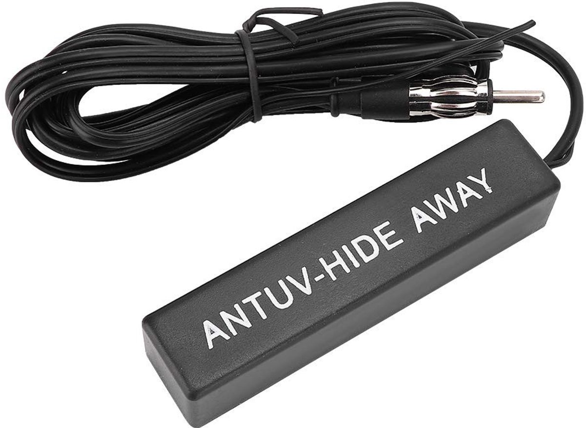 Dailygoody - 12V Universele Elektronische Stereo Antenne - Versterkte Ontvangst - Compact Formaat - Geschikt voor Auto en Boot