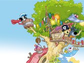 Woezel en Pip Fotobehang - Natuur - 280cmx371cm - Multi