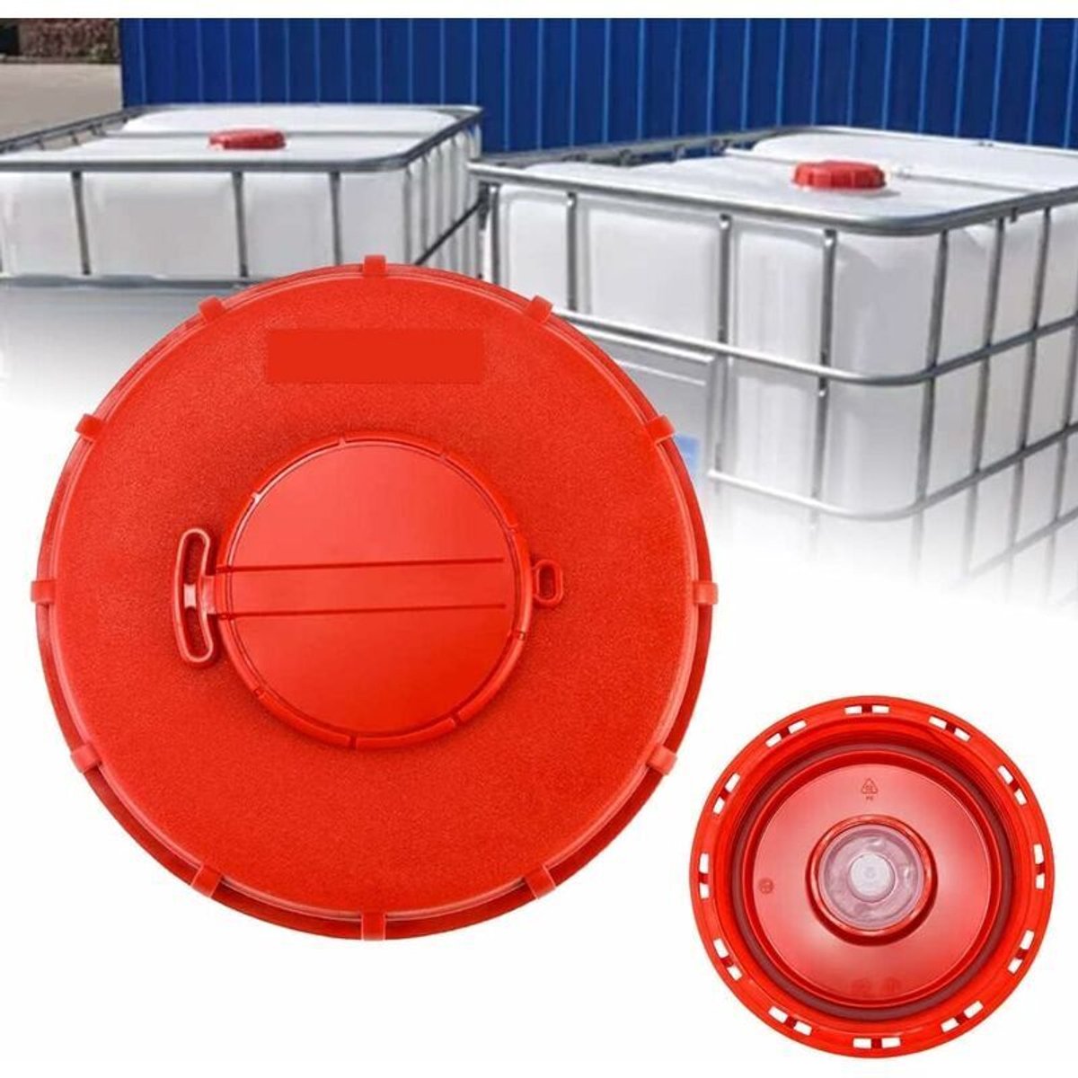 IBC-vatdeksel van 163 mm - geschikt geschikt voor IBC-vaten van 1000 liter - IBC-vatdeksel van 1000 liter met ontluchtingsopening