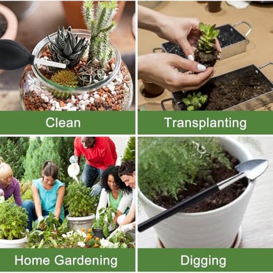 41-Delige Tuingereedschapset - Sappige Planten Gereedschap, Bonsai Gereedschapsset met Waterdichte Verpotmat en Accessoires voor Kamerplanten en Professionele Bonsai-Teelt — afbeelding 4