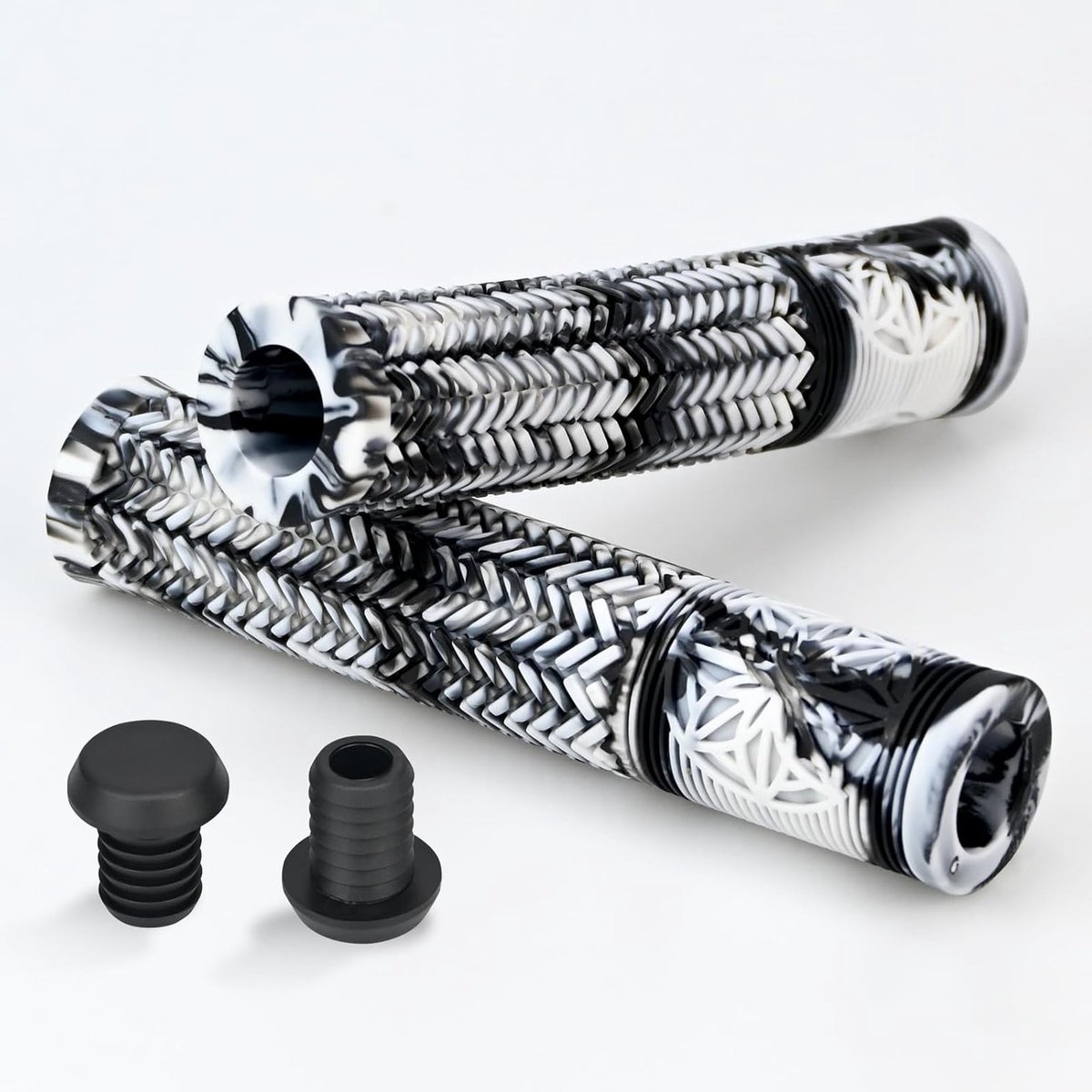 Fietsgrepen 160 mm in gemengde kleuren voor stuntstep, BMX, MTB-fiets en scooter, grip en comfort verbeteren