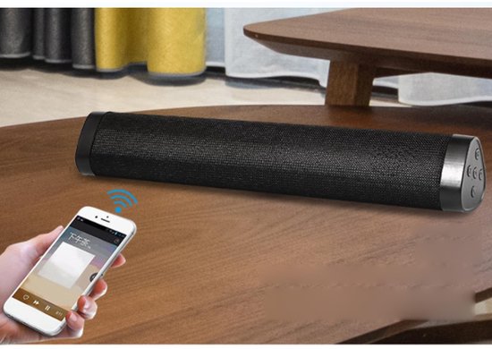 Dailygoody - Bluetooth-soundbar - Draadloze Luidspreker - Compact Ontwerp - 17-inch - Ingebouwde Subwoofer - Geschikt voor Computer en Tv — afbeelding 2