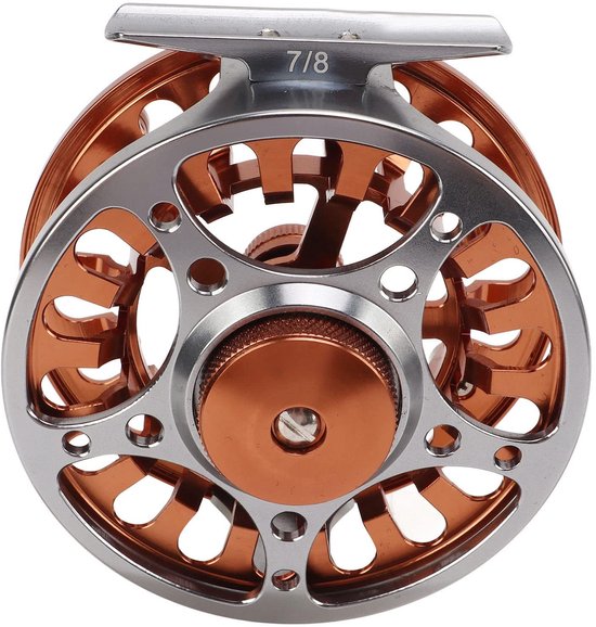 Dailygoods - Metalen Vliegvismolen - Vliegmolen voor Visserij - Lichtgewicht en Duurzaam - Compact Formaat - 3 Lagers - Geschikt voor Zwembad - Oxidat van Dailygoods — afbeelding 5