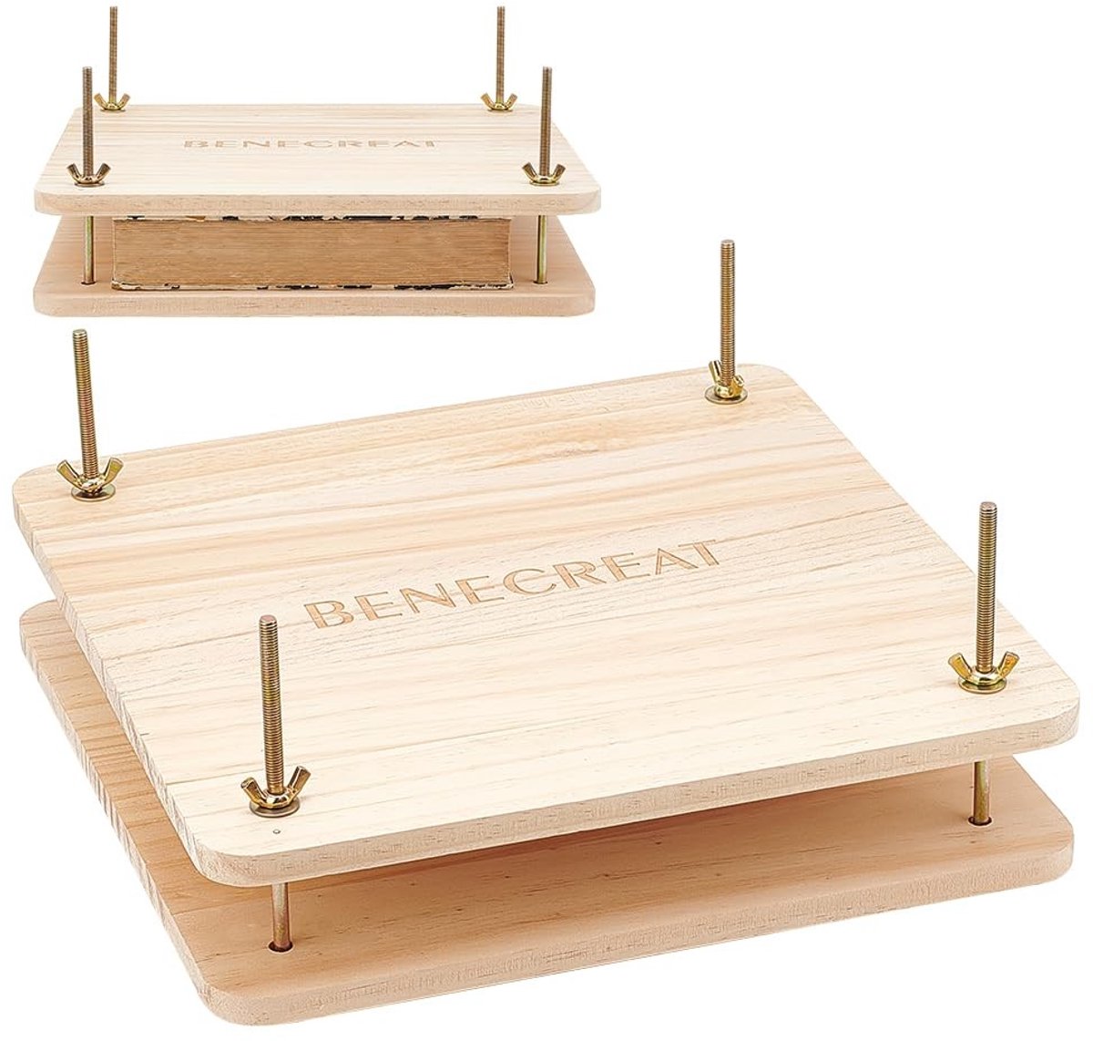 Allecto - Boekbinderij - Boekpersgereedschap - Draagbaar en compact - 30 x 30 cm - Boekbinderbenodigdheden - Geschikt voor thuis en school