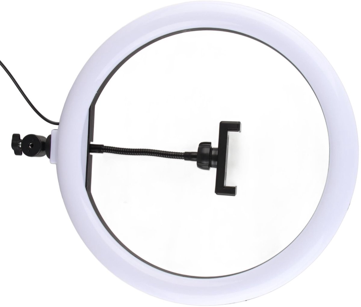 Dailygoody - Ringlicht - Selfie Ringlicht 13 Inch - Draagbaar en verstelbaar - 3000-6000K - Perfect voor make-up en video-opnamen - Inclusief USB-adapter