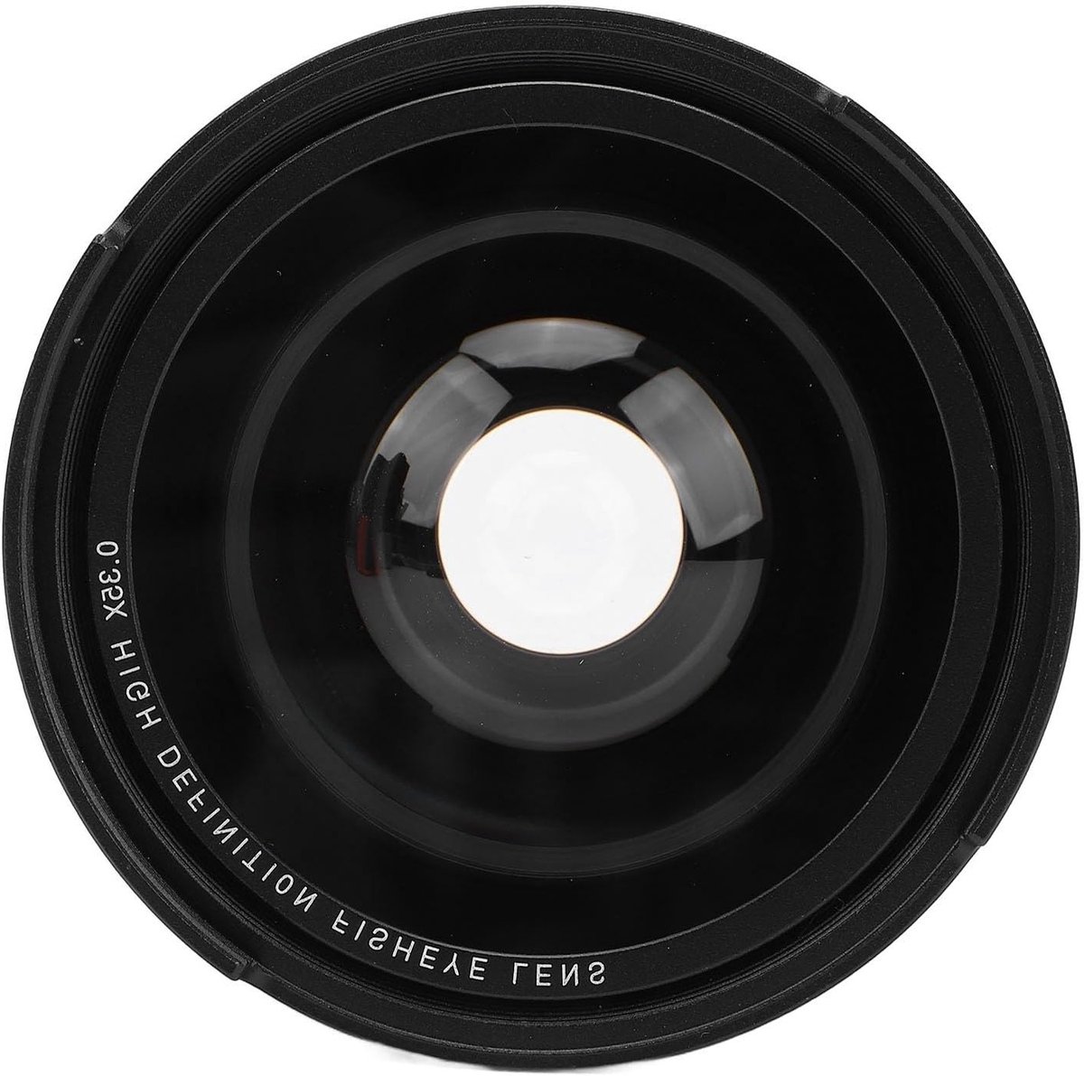 Ultra Wide Angle Fisheye Lens 0.35x met Macrofunctie, Geschikt voor Camera's en Camcorders, Ideaal voor Nachtfotografie en Hoge Resolutie (55mm)