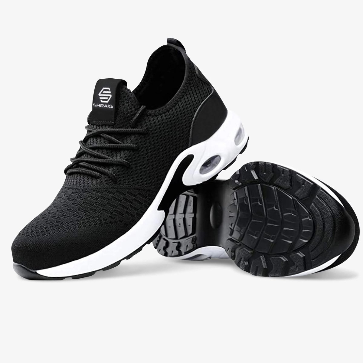 Shraks Veiligheidsschoenen - Werkschoenen voor Dames en Heren - Stalen Neus - Sneaker - Ademend en licht design - Maat 44