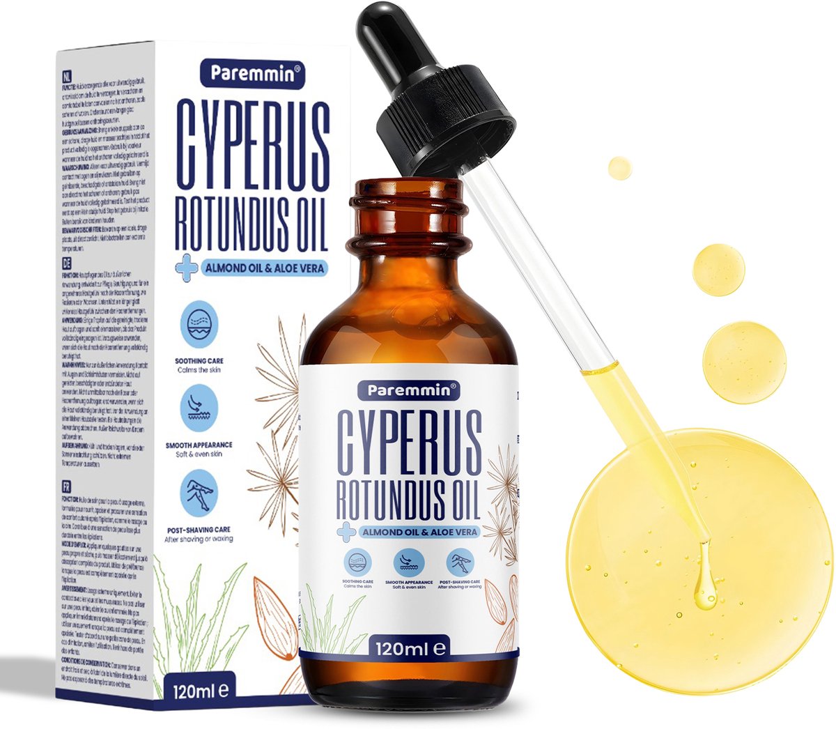 Cyperus Rotundus Olie 120 ml – Antihaargroei Oil – Ontharingscreme – Ontharing - Hair Removal Cream