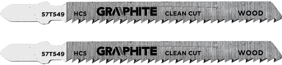 GRAPHITE 57T549 Serie - Decoupeerzaagblad - 10 TPI - HCS - Caste Fixatie
