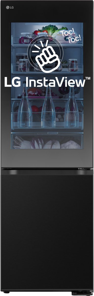 Bol.com LG GBG5160CEV Vrijstaand 349 l Zwart aanbieding