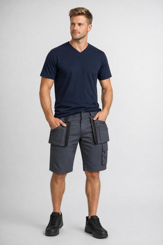 STØRVIK Job Pantalon de travail Court Homme - Taille M - Anthracite
