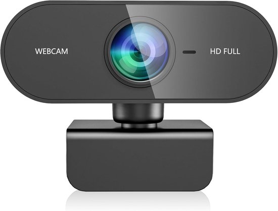 Full HD 1080P USB Webcam met Microfoon - Externe Computercamera voor Laptop & Desktop - Geschikt voor Mac en Windows - Geschikt voor Zoom, Gamen en YouTube Streaming
