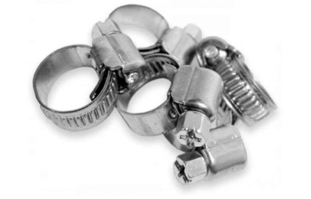 Bradas BSW2 Slangklem - Roestvrij Staal (RVS) - Ø 8-12 mm - Bandbreedte 9 mm - Wormwielklem - 1 Stuk