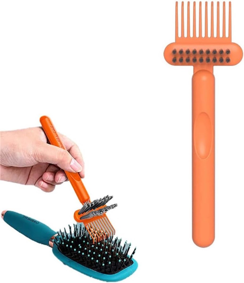 Effectieve 2-in-1 borstelreiniger voor haarborstels, verwijder gemakkelijk haar en stof thuis en in de salon