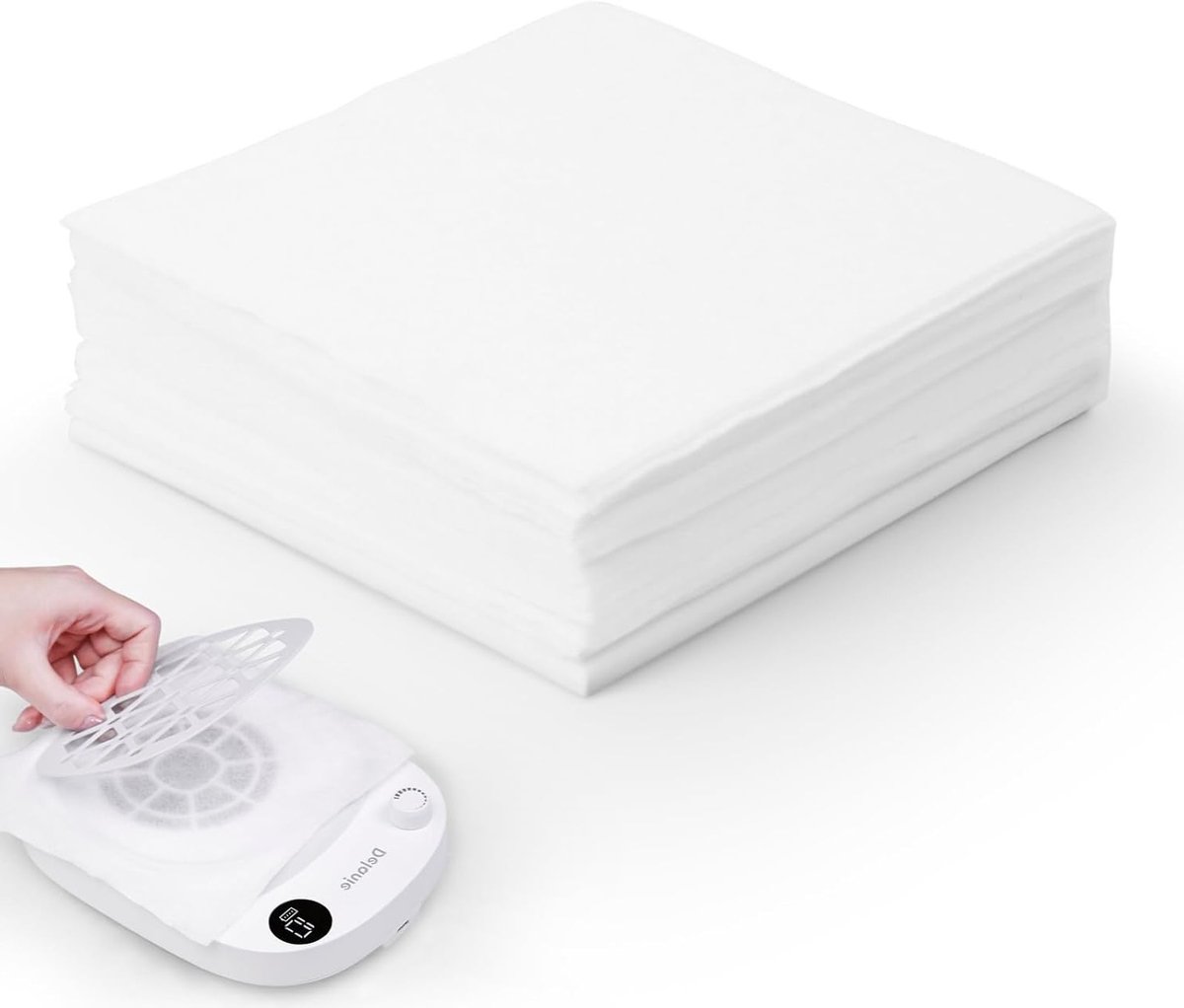 Verwisselbare Filters voor Professionele Manicure Nagelstofzuiger, 100 Stuks Wegwerpfilters voor Nagelverzorging en Stofverwijdering