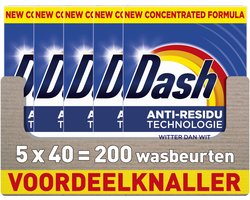 Dash Waspoeder - Witter Dan Wit - 5 x 40 Wasbeurten